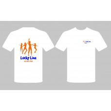 Lucky line t-shirt två färgs tryck